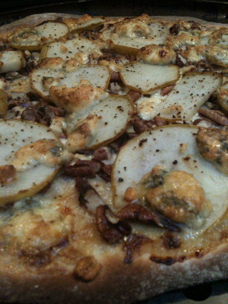 Pear, pecan and blue cheese