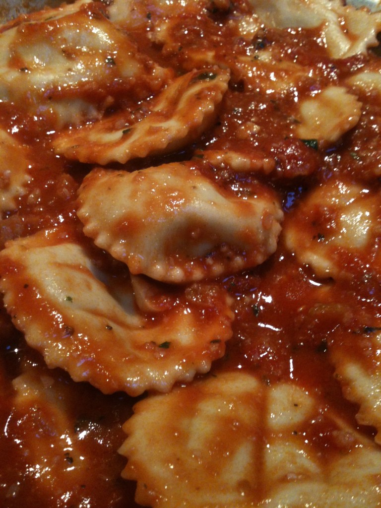 prawn ravioli